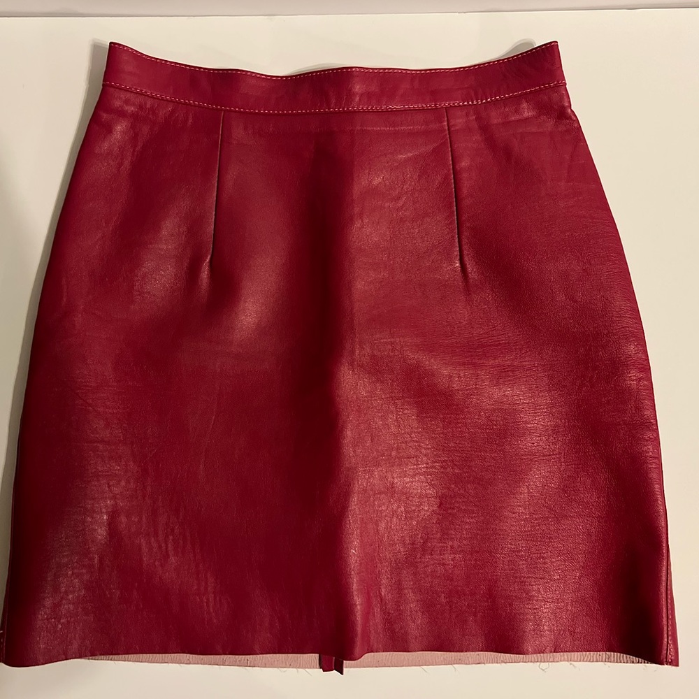 American Apparel Leather Skirt